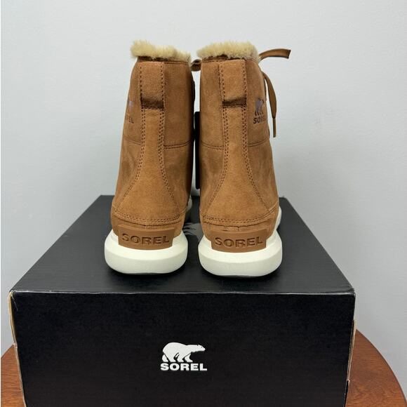 New Sorel Explorer Next Joan WP Boots Velvet Tan, Fawn Leather Women's Size 8.5 - Picture 7 of 9